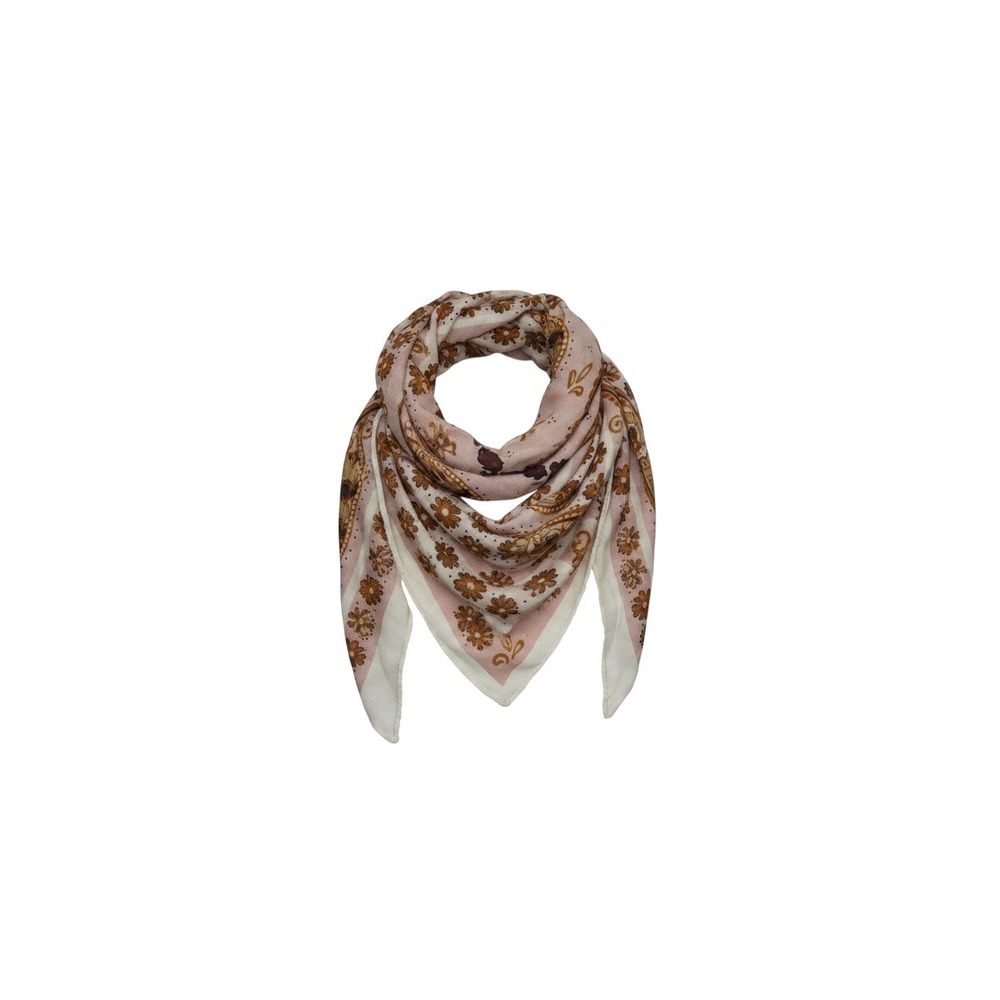 Time and Tru Fashion Scarf Womens OS Pink Floral Paisley Oversized Bandana